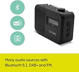 Pure Elan One2 Portable DAB/FM Radio with Bluetooth 5.1 Charcoal Black view 3