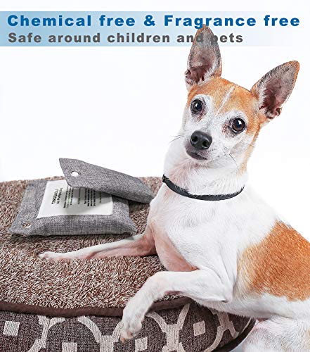 image for TINGGAOLI Activated Charcoal Odor Absorber Air Purifier Bags (8 Pack &