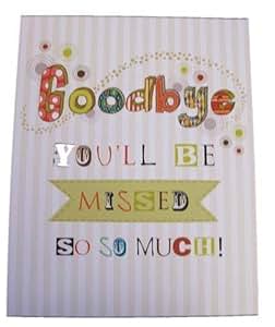 Inspirational 50 Amazon Farewell Card
