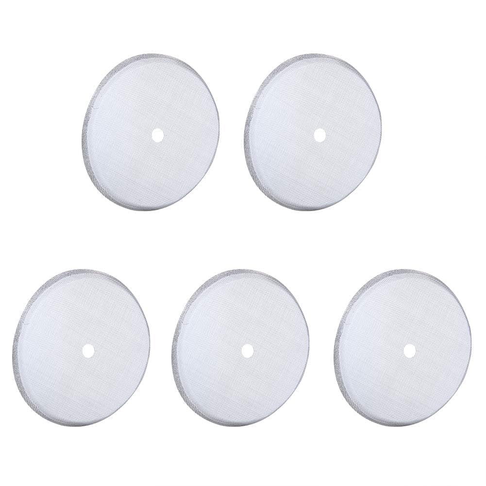 Beufee 5Pcs French Press Filter Screen, 150 MeshCoffee Filter Mesh Replacement Stainless Steel Replacement Screen for 600ml French Press Coffee Pot