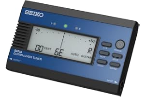 Seiko SAT10LE Guitar/Bass Tuner Blue