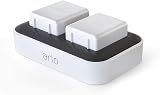 Arlo Certified Dual Battery Charging Station for Pro 3 4 5 Ultra 2 Go 2 Cameras view 1