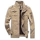 Cheerun Men's Casual Bomber Jacket Windbreaker Outdoor Sportswear Lightweight Coat