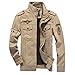 Cheerun Men's Casual Bomber Jacket Windbreaker Outdoor Sportswear Lightweight Coat