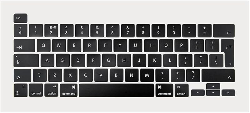 ICTION UK Standard Keycaps Keys Replacement MacBook Pro Retina 13 M1 A2338 2020