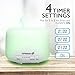 Fosmon Essential Oil Diffuser Humidifier, Ultrasonic 500mL/16.9oz Large Fragrance Aromatherapy Diffuser Cool Mist Humidifier with Remote Control, 7 LED Color Nightlight 4 Timer Settings 2 Mist Control