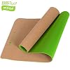 Bondella® Ahimsa Kork Yoga Matte – Premium Yogamatte rutschfest aus Kork & TPE – 183 x 61 cm – 5mm Dicke – Nachhaltige Yogamatte Kork mit Tragegurt – Die ideale Yogamatte rutschfest schadstofffrei