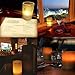 HERO-LED CD-RC-12ST-A Rechargeable LED Electric Candles, Flameless Flickering Tea Lights, Set of 12, Amber Color