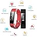Letsfit Fitness Tracker HR, Activity Tracker Watch with Heart Rate Monitor, IP67 Water resistant Smart Bracelet with Calorie Counter Pedometer Watch for Android and iOS for kids women men