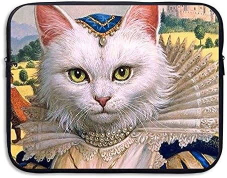 The Cat Lady Original Design Padding Laptop Sleeve Bag - Notebook Computer Handbag Tablet Bag - Waterproof Neoprene Protective Case Pouch Skin Cover Men Women Student 13 Inch