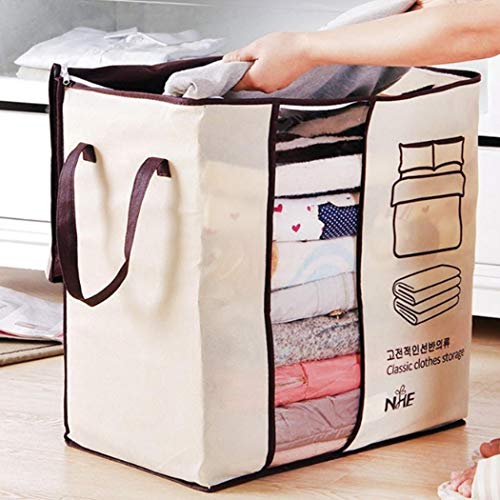 Blueis Non-woven Portable Storage Bag Pillow Duvet Cover Clothing Organizer Bag Packing Organizers - Thumbnail 4