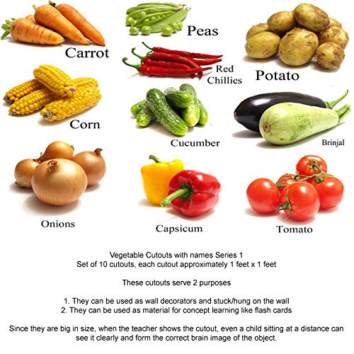 Buy Goappugo Nursery Class Decoration 10 Vegetables Wall Cutouts