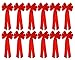 Black Duck Brand 12-Pack Large Red Velvet Christmas Bows - 26x10 Inch Decorative Bows for Holiday Decor, Wreaths, Gifts, and More - Festive Indoor and Outdoor Decorations