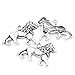 Housweety 30pcs Charm Pendants Lion Animal Silver Tone 26mmx17mm(1