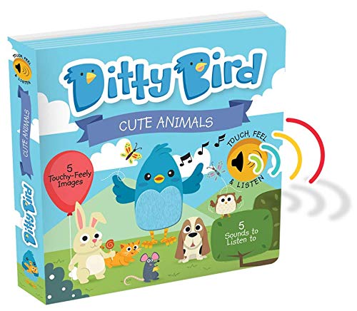Interactive Cute Animals Sound Book. Listen, Touch and Feel Baby Books for Girl and Boy. Educational Toy for Babies, 1 Year Old and Toddler.