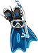 Cressi Palau LAF Set, blue, L/XL