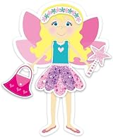 Galt Fairy Dress Up Kids Craft Set with 2 Magnetic Dolls 22 Pieces view 4