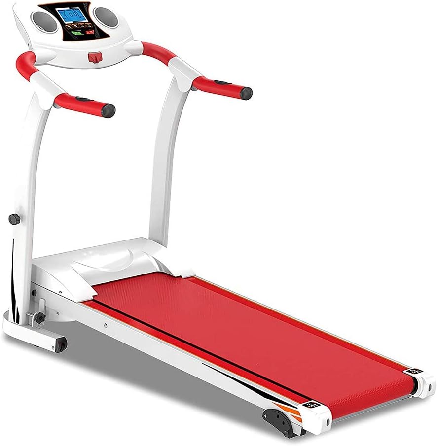 Compact Treadmill 1.5HP Foldable Steel Frame Treadmills, Adjustable Incline Fitness Exercise Cardio Jogging W/Emergency System Hand Grip Pulse Sensor Gym Equipment