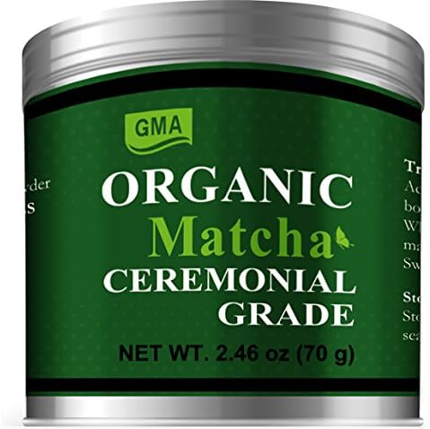 Matcha Green Tea Powder USDA Certified Organic Ceremonial Grade 2.46oz