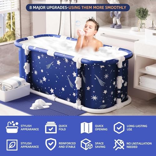 Kiseely Rectangular Portable Metal Bathtub 120cm No Installation Modern Polished Magic Star MP1