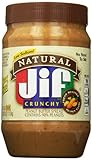 Jif Natural Crunchy Peanut Butter Spread, 40 Ounce (Pack of 8)