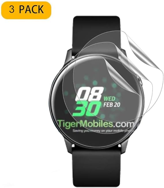 Samsung Galaxy Watch Active 2 40mm Screen Protector 3 Pack Kzioacsh Hd Clear Flexible Film For Samsung Galaxy Watch Active 2 40mm Scratch Resist Bubble Free Full Coverage Amazon Ca Cell Phones Accessories