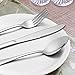 LIANYU 48-Piece Silverware Set with Serving Utensils, Flatware Set for 8, Includes Knives, Spoons and Forks, Stainless Steel Cutlery Eating Utensils, Mirror Finish, Dishwasher Safe