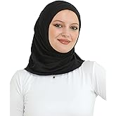 Prien Sport Instant Hijab For Women, Muslim Cotton Turban, Soft Head Scarf, Ready To Wear Hijabs Prayer Clothes, Islamic Wear