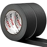WELSTIK 2 Pack Black Gaffers Tape,2" X 33