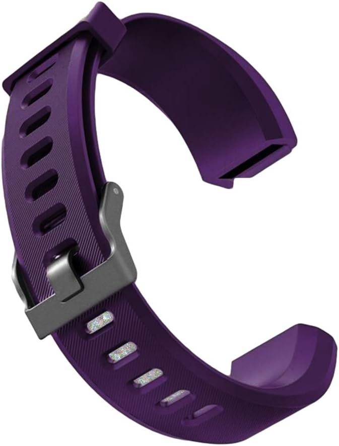 CAheadY Silicone Soft Smart Bracelet Wrist Band Watch Strap for ID115Plus HR Pro Lite Comfortable Wear Wristband for ID115PLUS HR/Pro/Lite Purple