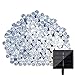 LightsEtc 72ft 200 LED White Solar String Lights LED Fairy Lights Christmas Lights Ambiance Lighting with Pure Wire for Gardens, Homes, Christmas Party