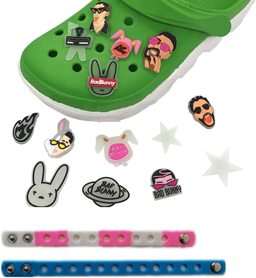 Charms for Crocs and bracelets, 14pcs PVC shoe charms for crocs Cute