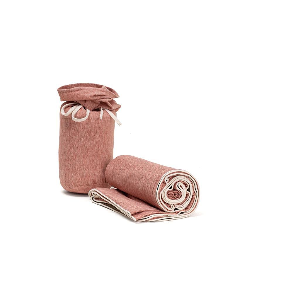 Himeya Mingle Flannel Clay Red, Throw Blanket, 130 x 170 cm