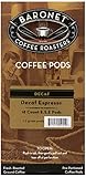 Baronet Coffee Decaf Espresso, 18 Count Coffee Pod