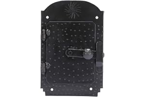 STALLION HARDWARE Hand-Forged Iron Speakeasy Black Power Coated Door Grill – Black Finish