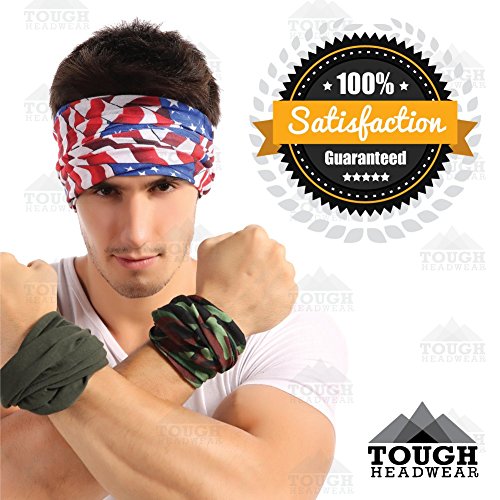 image for Tough Headband 12-in-1 Headband [Prints] - Versatile Lightweight Sport