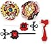 Bey Burst Evolution Battling Tops High Performance Starter Set with Launcher Grip Battle Set (2 Sets) (Red-2)