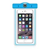 Universal Waterproof Case, iXCC CellPhone Dry Bag Pouch with Thermometer for Apple iPhone 6S 6,6S Plus,7 SE 5S and more up to 6.0