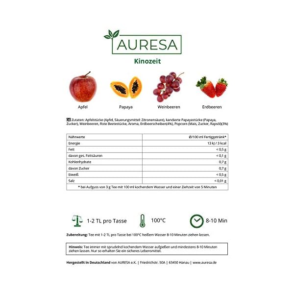 AURESA Für Naschkatzen Tee Set | Süßes Karamell und knuspriges Popcorn | Zuckersüße Überraschung in flüssiger Form – Bild 5