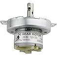 CHANCS 12V DC Gearbox Motor JS-50 10RPM CW/CCW Electric Motor with M4 Thread Hole Shaft Reduced DC Motor