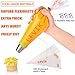 106 Pcs Extra Thick Disposable Pastry Bags 16 Inch-Icing Piping Bags with 6 Pcs Icing Bag ties cake cupcake cookie Decorating bags （1.37LBS）