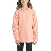 Carhartt Kid's CA7057 Long-Sleeve Graphic Sweatshirt - Girls - X-Small (XS/7) - Peach Amber