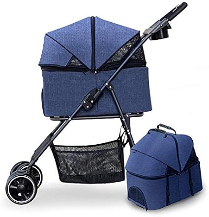 Amazon Totoro Ball ペットカート ペットバギー ペット4輪バギー 取り外し可能 多機能 多頭用 4輪中型カート 折りたたみ 小型犬 中型犬 老犬 散歩 おでかけ 通院 旅行 折り畳み簡単 耐荷重30kg 日本語説明書付き ブルー Totoro Ball カート 通販