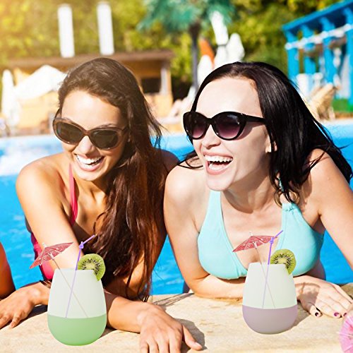 image for Camping Wine Glasses Set of 4 - Outdoor Wine Glass,100% Dishwasher Saf