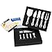 3S 5 piece Cheese Knives Set Designed to Serve Cut Slice Shave and Spread All Kinds of Hard and Soft Cheese, Comfortable Stainless Steel Handles Perfect Gift for All Occasions