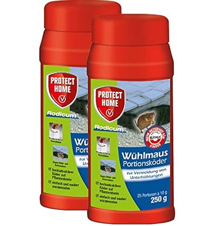 Bayer Garten Protect Home Wühlmaus Portionsköder Rodicum 500 g