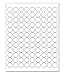 ChromaLabel 0.75 Inch Round Printable Labels for Laser and Inkjet Printers, 2700 Stickers per Pack, 108 Dots per Sheet, White