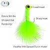 JSHANMEI-Assorted-Color-Crappie-Jigs-Head-Ice-Jigs-Marabou-Chenille-Fishing-Hard-Lure-Accessory-Bass-Pike-Walleye-Feather-Lead-Head-Hook-Rubber-Jigs