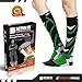 Active Fit Compression Socks (Men & Women) - Premium Graduated Athletic Fit For Running, Cycling, Nurses, Flight Travel, Maternity And For Stamina & Recovery (Green & Black - Men's L / Women's XL)