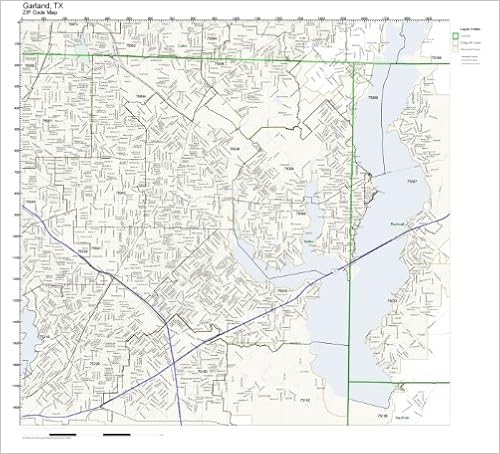 Garland Zip Code Map Zip Code Wall Map Of Garland, Tx Zip Code Map Laminated: Amazon.com: Office  Products
